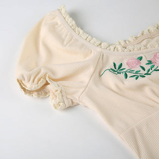 embroidered top