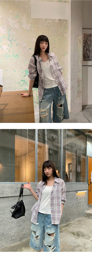 street cropped jeans