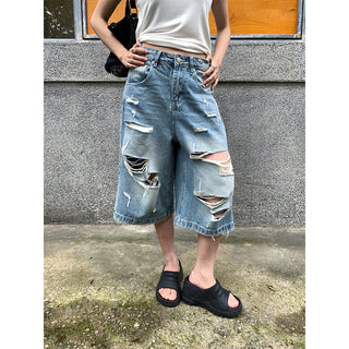 street cropped jeans