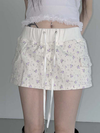 tie-neck skirt