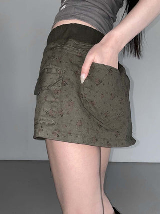 tie-neck skirt