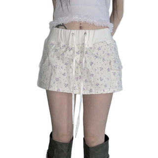 tie-neck skirt
