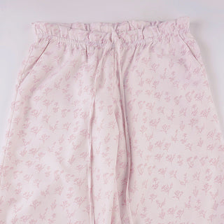 floral woven pants