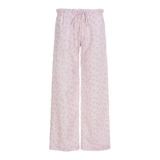 floral woven pants