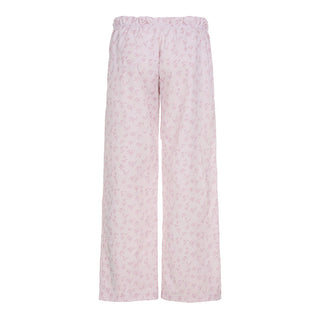 floral woven pants