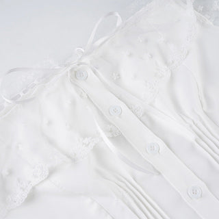 lace off-neck Top