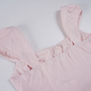square collar lace Top