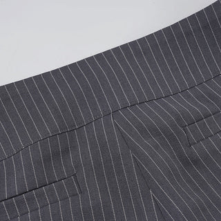 striped suit pants