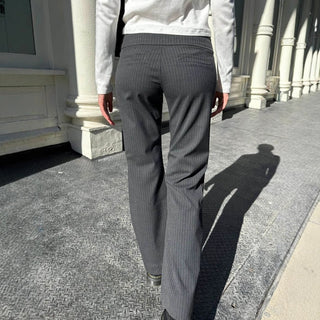 striped suit pants