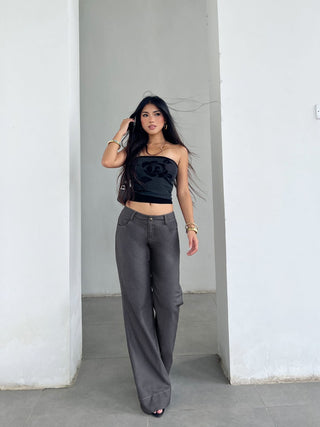 solid color trousers