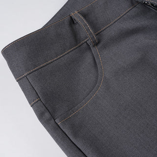 solid color trousers