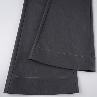 solid color trousers