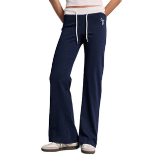 contrast lace pants