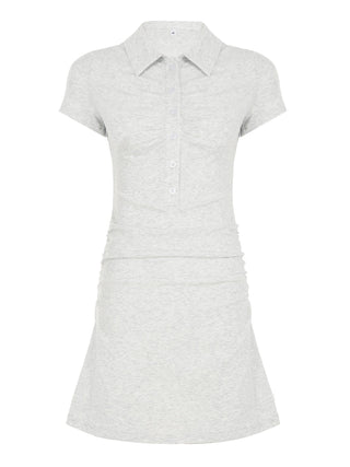 pleated swing skirt