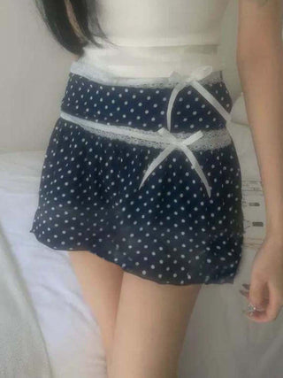 polka dot skirt