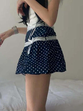 polka dot skirt