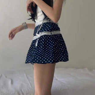 polka dot skirt