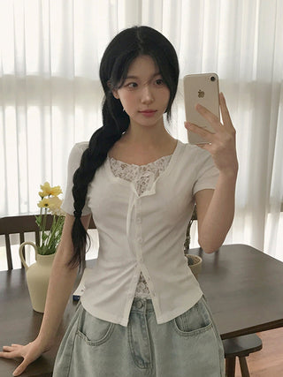 bandage button top