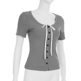 bandage button top