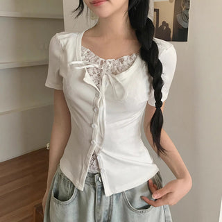bandage button top