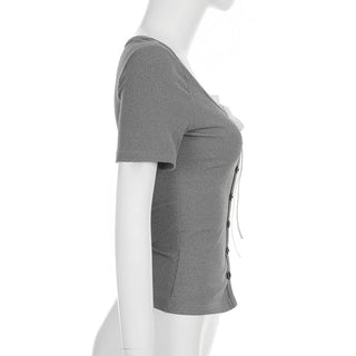 bandage button top
