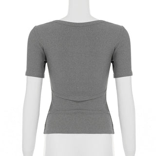 bandage button top