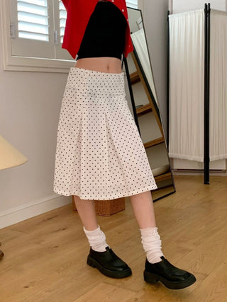 polka dot skirt