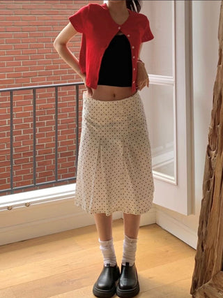polka dot skirt