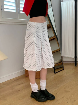 polka dot skirt