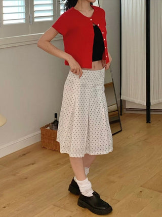 polka dot skirt