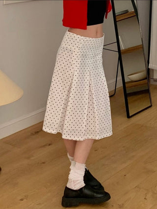polka dot skirt