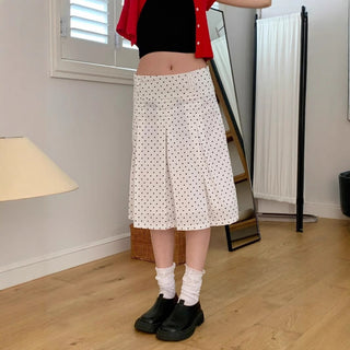 polka dot skirt