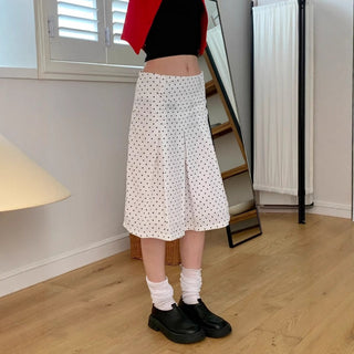 polka dot skirt