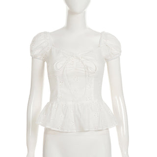 puff lace Top