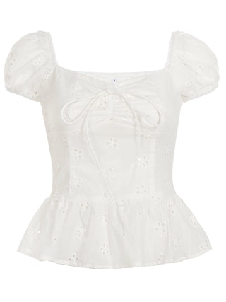 puff lace Top