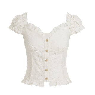stringy selvedge Top