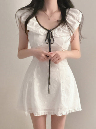white strap dress