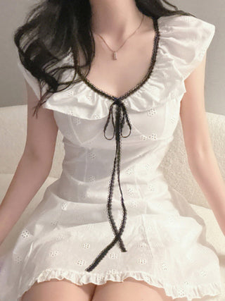 white strap dress