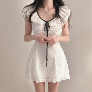 white strap dress