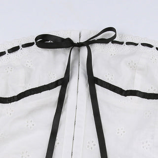 lace-up tube top