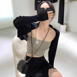 lace-up tube top