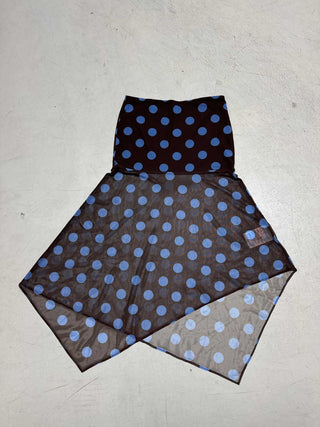 polka dot mesh skirt
