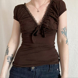 lace patchwork Top