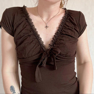 lace patchwork Top