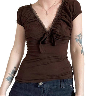 lace patchwork Top