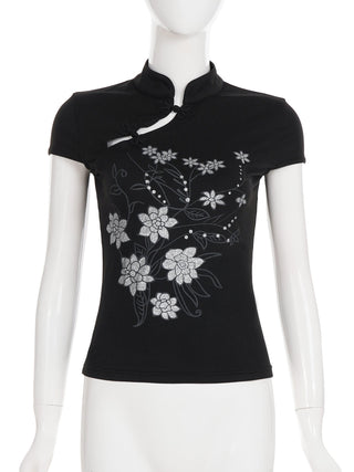 black cheongsam top