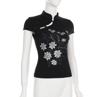 black cheongsam top