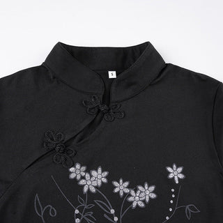 black cheongsam top