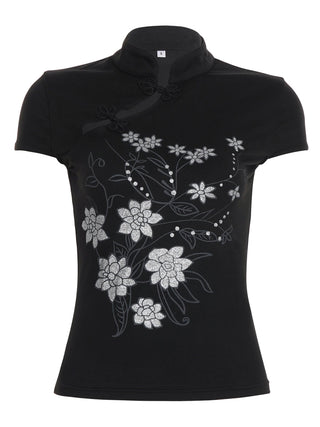 black cheongsam top