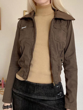 zipped workwear jacket